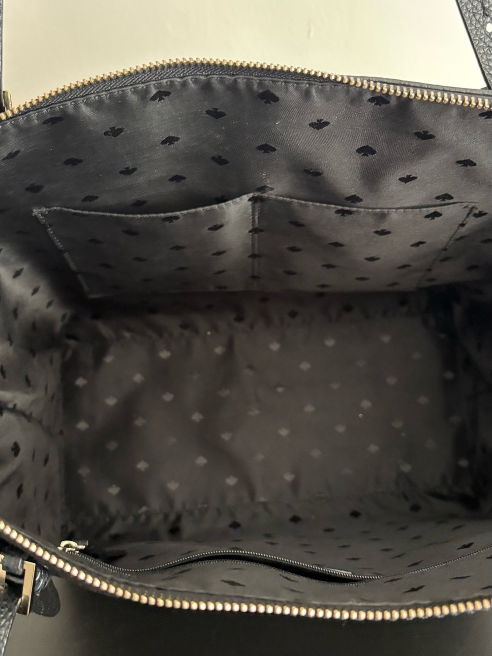 kate spade Black Pebbled Leather Tote with Tassel Detail - Picture 6 of 7